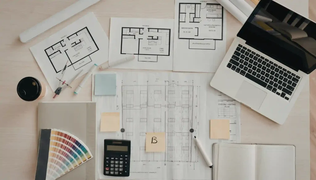 Architectural planning and design workspace HDB Renovation in Singapore body innovation workshop