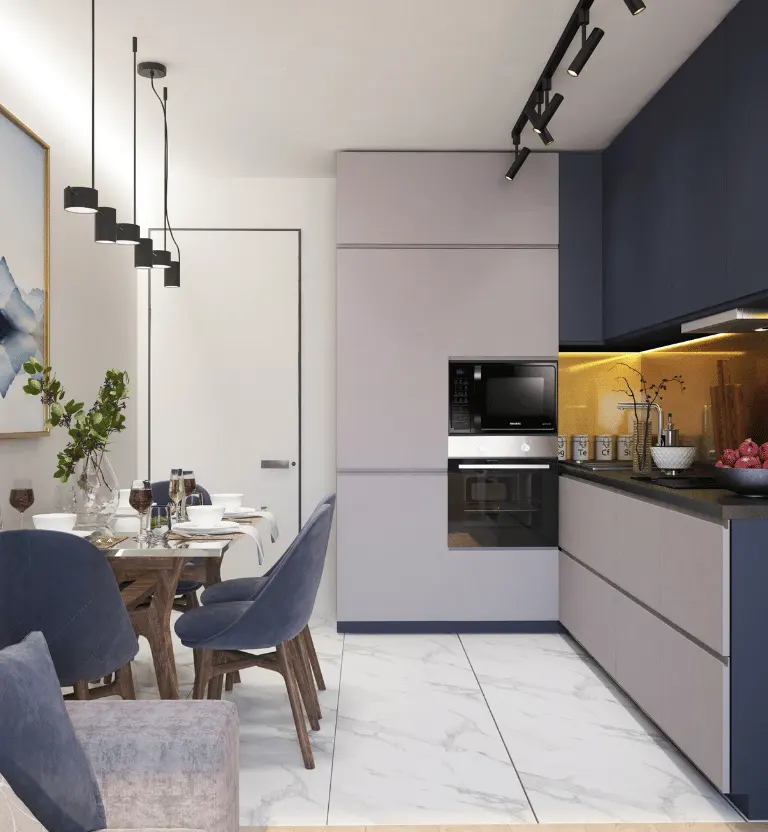 Kitchen and dining area Interior - Innovation Workshop Homepage