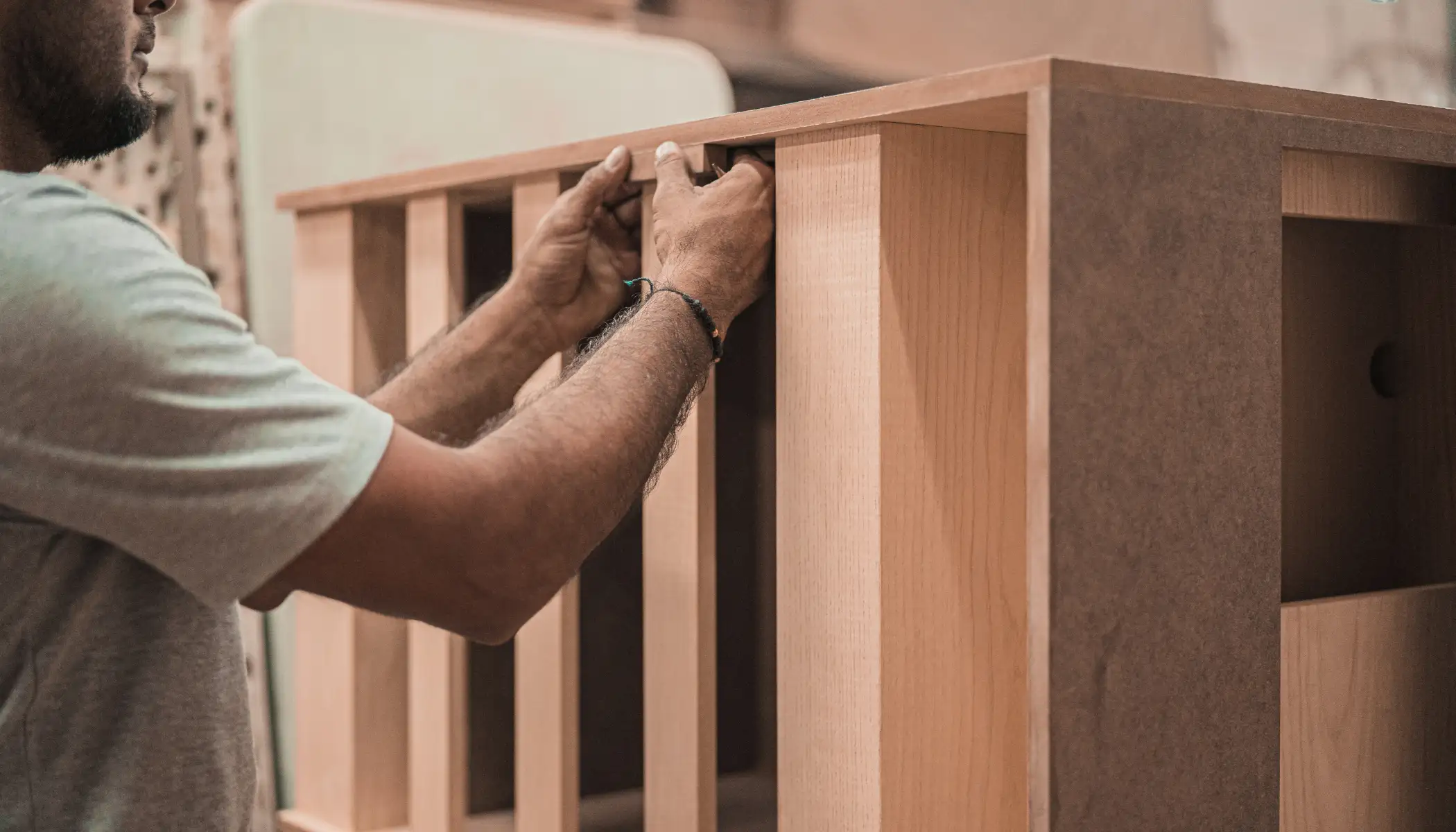 Local carpentry workshop in Singapore producing custom built-in furniture